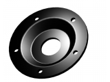Rubber  flange D140 with o-ring  "blind"